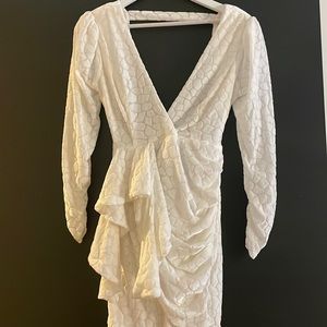 White dress , Large , fashion nova